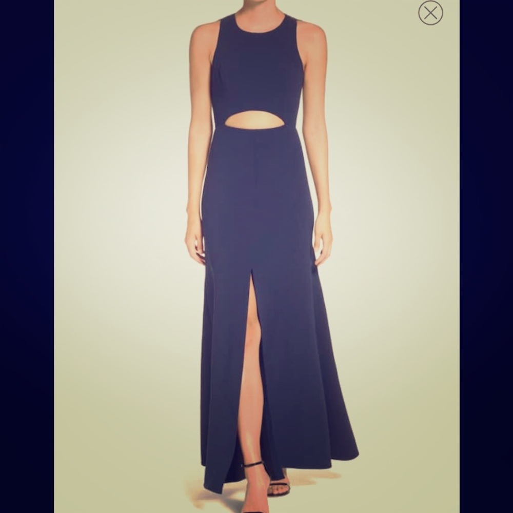 BCBG 'Veranna' Lace & Crepe Gown